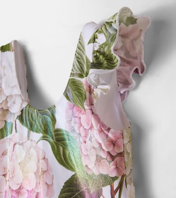 Floral ruffled swimsuit | Dolce&Gabbana Kids