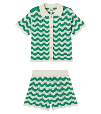 Cotton Ninon top and Nine shorts set | Bonton