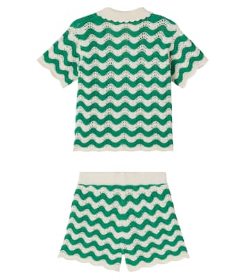 Cotton Ninon top and Nine shorts set | Bonton