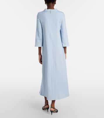 Porcelain Flower wool-blend kaftan | Oscar de la Renta