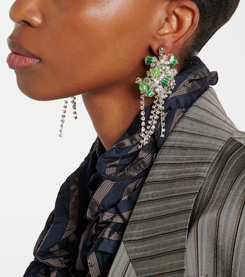Crystal-embellished drop earrings | Dries Van Noten
