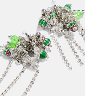 Crystal-embellished drop earrings | Dries Van Noten