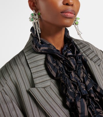 Crystal-embellished drop earrings | Dries Van Noten