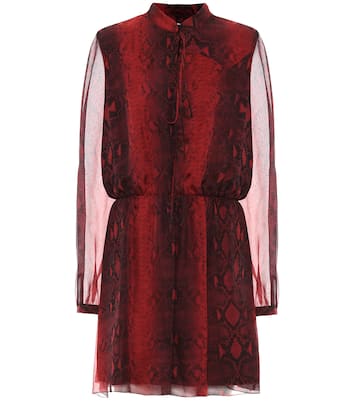 Printed silk minidress | Amiri