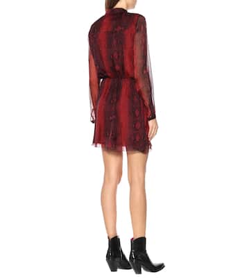 Printed silk minidress | Amiri