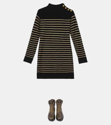 Stiefel aus Leder | Balmain Kids