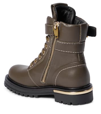 Stiefel aus Leder | Balmain Kids