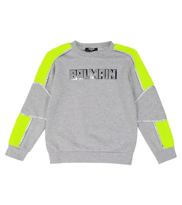 Sudadera de algodón con logo | Balmain Kids