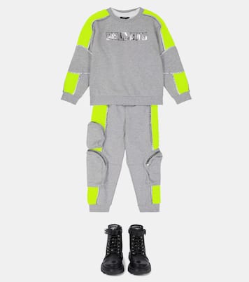Sudadera de algodón con logo | Balmain Kids