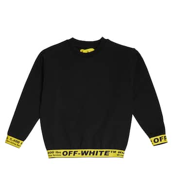 Pull en coton à logo | Off-White Kids
