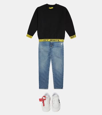 Pull en coton à logo | Off-White Kids