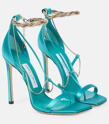 Oriana 110 satin sandals | Jimmy Choo