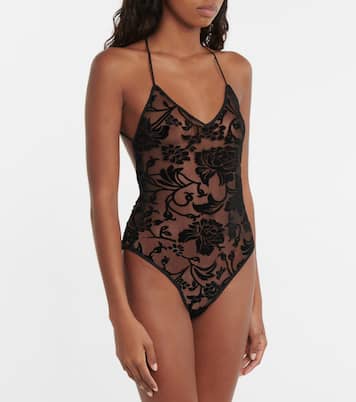 Fara Slip Mio lace bodysuit | Norma Kamali