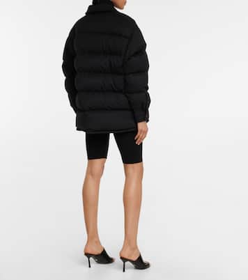 Giacca trapuntata in lana con logo | Prada