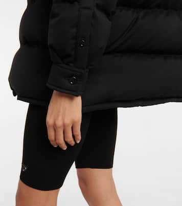 Giacca trapuntata in lana con logo | Prada