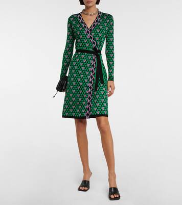 Robe portefeuille imprimée | Diane von Furstenberg