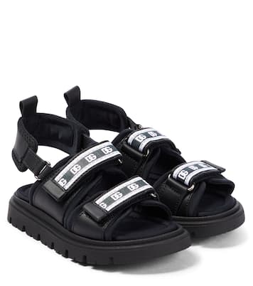 Sandales en cuir à logo | Dolce&Gabbana Kids