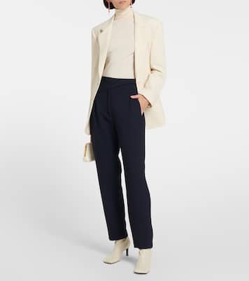 Basque high-rise virgin wool pants | Blazé Milano
