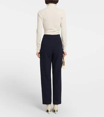 Basque high-rise virgin wool pants | Blazé Milano