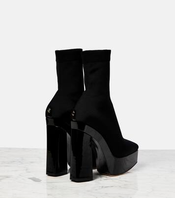 Giome 140 platform sock boots | Jimmy Choo