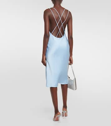 Bridal Grace satin midi dress | Rotate