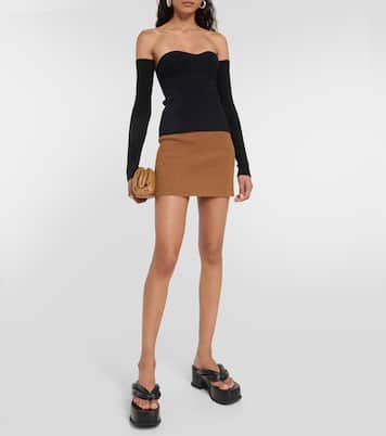 Top in maglia di misto cotone a coste | Wardrobe.NYC