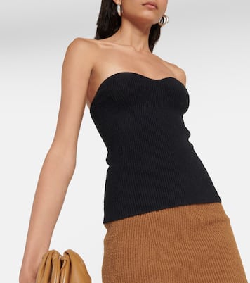 Top in maglia di misto cotone a coste | Wardrobe.NYC