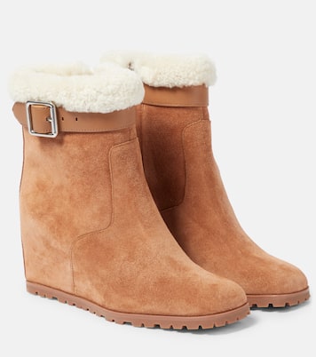 Avery suede wedge ankle boots | Simkhai