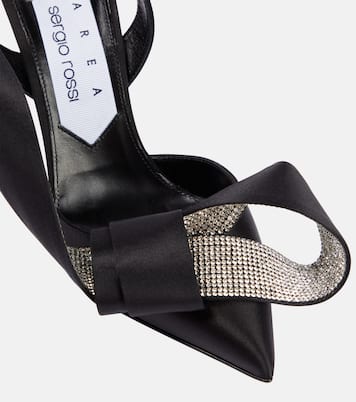 x Sergio Rossi - Pumps slingback Marquise in raso | Area