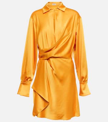 Talit satin wrap minidress | Simkhai
