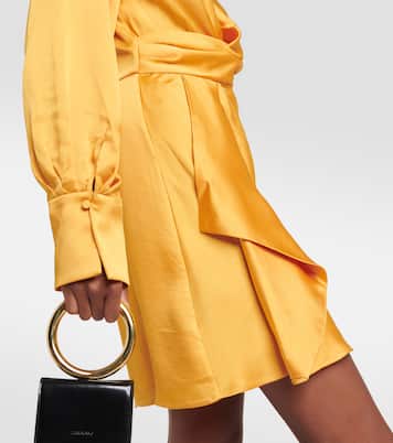 Talit satin wrap minidress | Simkhai