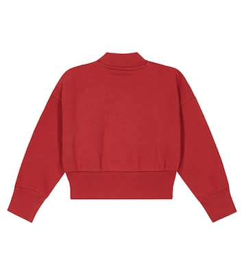 Sudadera de algodón de cuello alto | Balmain Kids