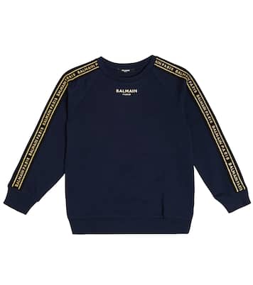 Sudadera de algodón con logo | Balmain Kids