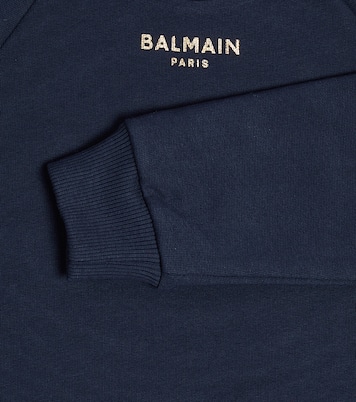 Sudadera de algodón con logo | Balmain Kids