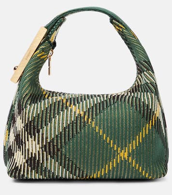 Peg Mini Burberry Check tote bag | Burberry