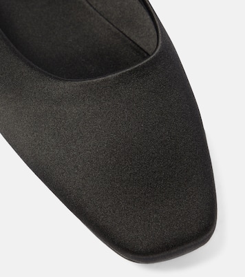 Slippers Lido in crêpe di raso | Saint Laurent