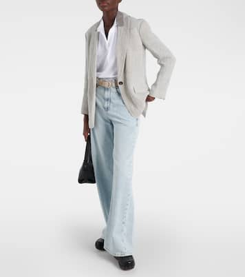 Jeans anchos de tiro alto | Brunello Cucinelli