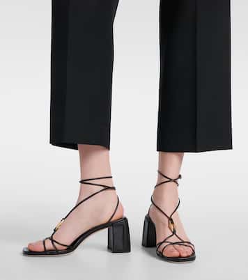 Onyxia 70 leather sandals | Jimmy Choo