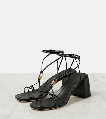 Onyxia 70 leather sandals | Jimmy Choo