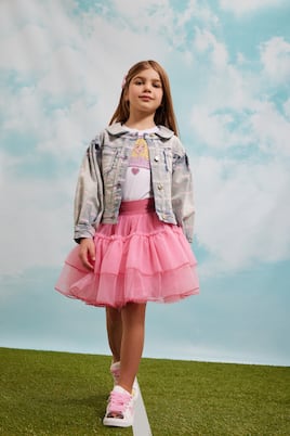 x Barbie® falda de tul | Monnalisa