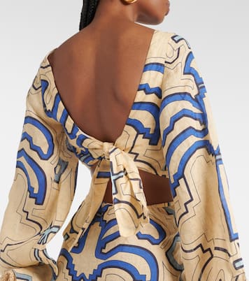 Linen midi dress | Johanna Ortiz