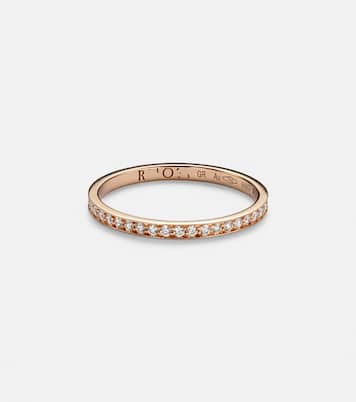 Anillo de novia de oro rosa de 18 ct con diamantes | Repossi