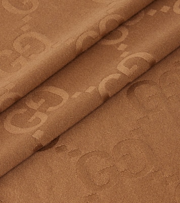 GG Canvas wool and silk blanket | Gucci
