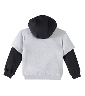 Felpa in cotone a strati con logo | Moschino Kids