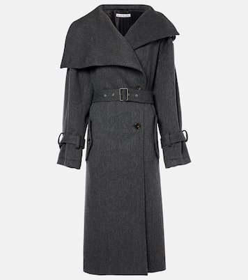 Abrigo de mezcla de lana espigada | Acne Studios