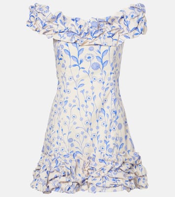 Minikleid Jardin Petalo aus Baumwollpopeline | Agua by Agua Bendita