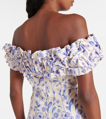 Minikleid Jardin Petalo aus Baumwollpopeline | Agua by Agua Bendita