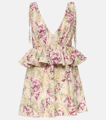 Minikleid Infinito Florecer aus Baumwolle | Agua by Agua Bendita