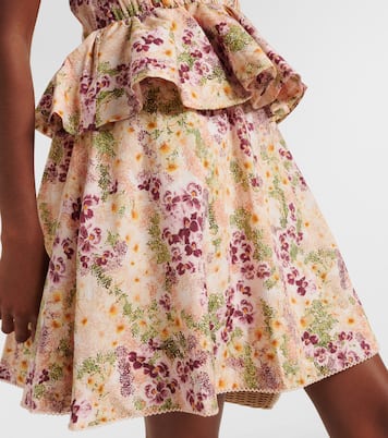 Minikleid Infinito Florecer aus Baumwolle | Agua by Agua Bendita