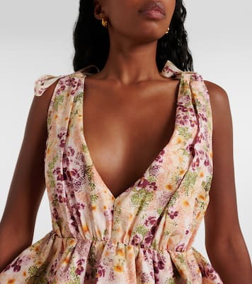 Minikleid Infinito Florecer aus Baumwolle | Agua by Agua Bendita